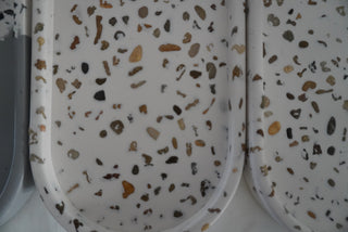 Amber stoned terrazzo tray