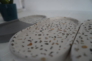Amber stoned terrazzo tray
